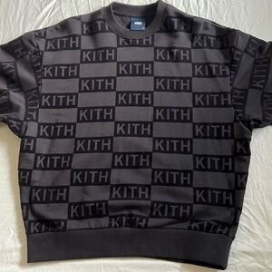 Kith Flocked Monogram Nelson Crewneck